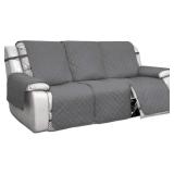 PureFit Water-Resistant Reversible Cover for Reclining Sofa, Non-Slip Split 3-Cushion