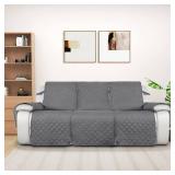 PureFit Water-Resistant Reversible Cover for Reclining Sofa, Non-Slip Split 3-Cushion