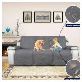 PureFit Water-Resistant Reversible Cover for Reclining Sofa, Non-Slip Split 3-Cushion