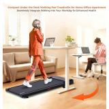 Walking Pad Treadmill with Incline, Portable Under-Desk Treadmill, 3.0HP, 0.6-7.6MPH, 350LBS