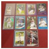 (10) Numbered Baseball Cards