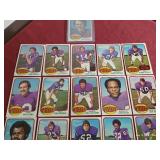 1976 Topps Minnesota Vikings Cards - Includes Tarkenton, Etc