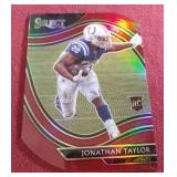 2020 Panini Select Red Prizm Die Cut Jonathan Taylor Rookie Card - Field Level!