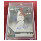 2021 Bowman Platinum Jordan Walker Autograph Prospect Card