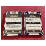 (2) Numbered Medallion Cards - Kershaw & Cole