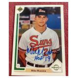 1991 Upper Deck Mike Mussina Autographed Rookie Card