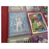 (9) Football Prizm Cards - Shimmer, Etc