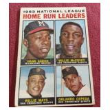 1964 Topps Leaders Card - Aaron/Mays