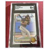 2022 Bowman James Wood 1st Bowman - SGC 9