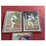 (3) 2024 Yoshinobu Yamamoto Rookie Cards