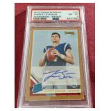 2019 Donruss Jarrett Stidham Bronze Auto Rookie Card - PSA 8