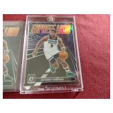 (2) Optic Anthony Edwards Express Lane Cards - Includes Prizm