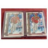 (2) Mike Trout Topps Holiday Cards - Includes Short Print