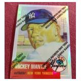 1996 Topps Mickey Mantle Commemorative Reprints Finest Refractor