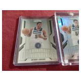 (2) Panini Prizm Anthony Edwards Dominance Cards - Includes Silver Prizm
