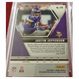 2020 Mosaic Justin Jefferson Rookie Card - PSA 8