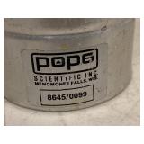 Lot of 3 Pope Scientific Dewar Vacuum Flasks Aluminum Laboratory Cryo