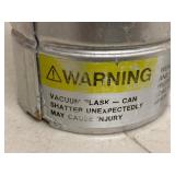 Lot of 3 Pope Scientific Dewar Vacuum Flasks Aluminum Laboratory Cryo