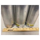 Lot of 3 Pope Scientific Dewar Vacuum Flasks Aluminum Laboratory Cryo