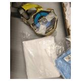 Lot Including Showa 737 Nitrile Gloves, Euclid Vidaro Cleanroom Shirt & Safety Gear