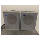 Pair of Vintage Hilton Audio Products Speaker Cabinets Metal Grille Oakland CA