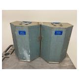 Pair of Vintage Hilton Audio Products Speaker Cabinets Metal Grille Oakland CA