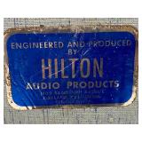 Pair of Vintage Hilton Audio Products Speaker Cabinets Metal Grille Oakland CA