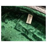 Unbranded Hard Shell Guitar Case Black Green Plush Interior 40in