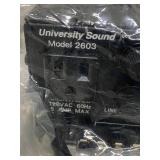 University Sound Model 2603 30W Mixer Amplifier Commercial Audio w/ Box