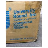 University Sound Model 2603 30W Mixer Amplifier Commercial Audio w/ Box