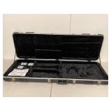 Lot 2 MGBM6 Molded ABS Electric Bass Guitar Hard Case Regular Black Good