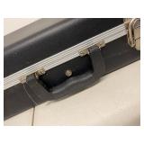 Lot 2 MGBM6 Molded ABS Electric Bass Guitar Hard Case Regular Black Good