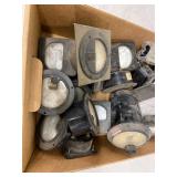 Vintage Industrial Panel Meters & Gauges Assortment Rimat ESCO