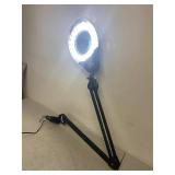 LED Magnifying Lamp Adjustable Swing Arm Clamp-On Desk Light