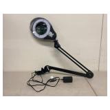 LED Magnifying Lamp Adjustable Swing Arm Clamp-On Desk Light