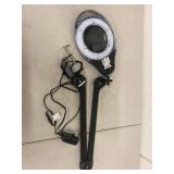 LED Magnifying Lamp Adjustable Swing Arm Clamp-On Desk Light