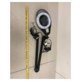 LED Magnifying Lamp Adjustable Swing Arm Clamp-On Desk Light
