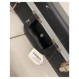 Lot 2 Molded ABS Electric Bass Guitar Hard Case Regular Black w Keys
