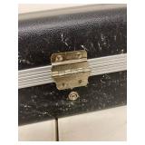 Lot 2 Molded ABS Electric Bass Guitar Hard Case Regular Black w Keys
