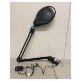 LumaPro LED Magnifier Light 32PE53 Clamp Arm Lamp w/ Adapter