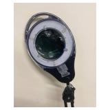 LumaPro LED Magnifier Light 32PE53 Clamp Arm Lamp w/ Adapter