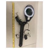 LumaPro LED Magnifier Light 32PE53 Clamp Arm Lamp w/ Adapter