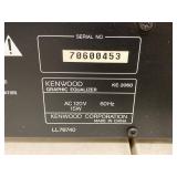 Kenwood Stereo Graphic Equalizer KE-2060 Black Home Audio Component