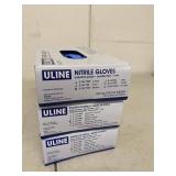 ULINE Medline Nitrile Gloves 6 Boxes Mixed Sizes M L XL Open Box