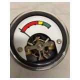 Lot of 4 Vintage Analog Panel Meters Red Yellow Green Scale Indicator