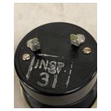 Lot of 4 Vintage Analog Panel Meters Red Yellow Green Scale Indicator