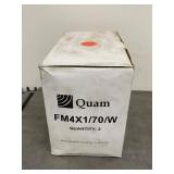 Quam FM4X1/70/W Surface Mount Loudspeakers Lot of 4 Open Box