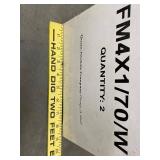 Quam FM4X1/70/W Surface Mount Loudspeakers Lot of 4 Open Box