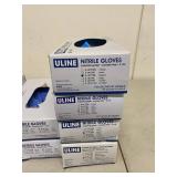 Uline Nitrile Gloves 8-Box Mixed Assorted Sizes Aloe & 4 Mil Open