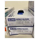 Uline Nitrile Gloves 8-Box Mixed Assorted Sizes Aloe & 4 Mil Open